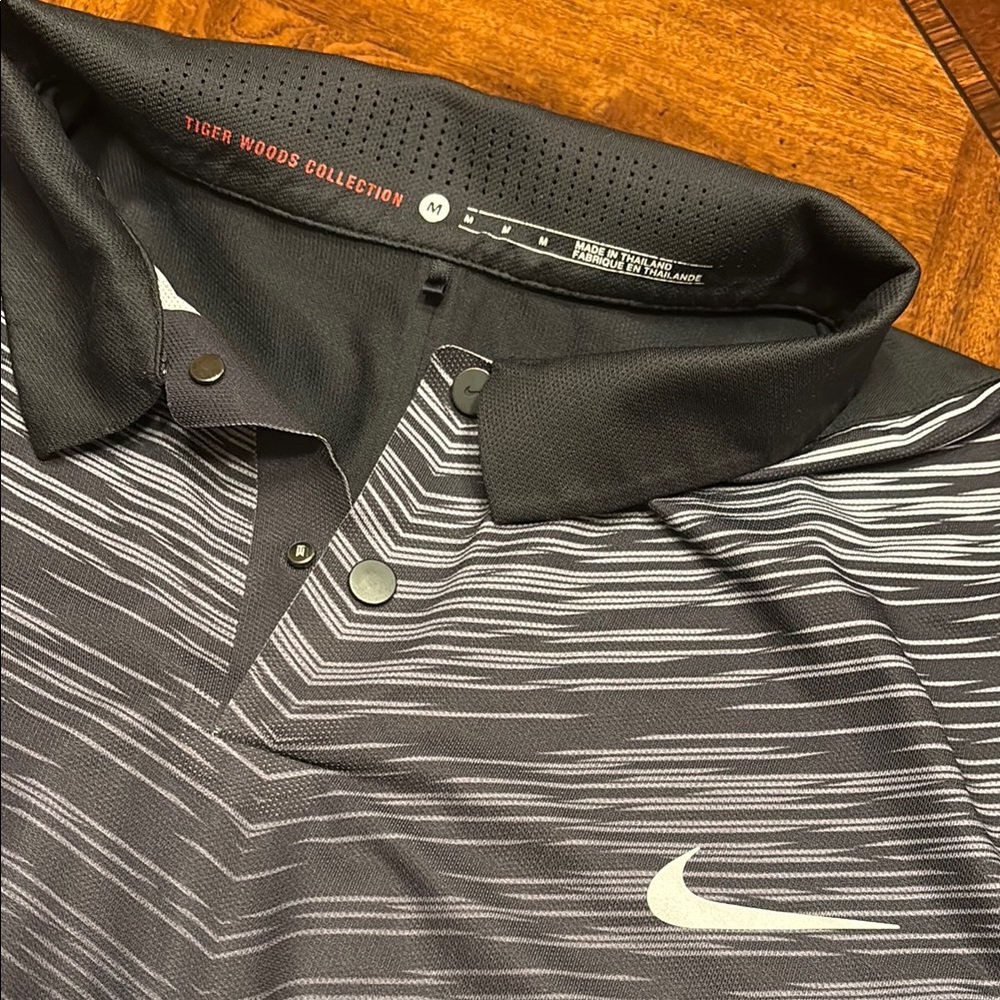 Nike Tiger Woods Collection Black Polo Shirt